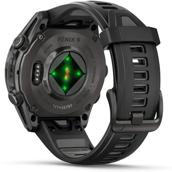 GARMIN Sportuhr Fenix 8 AMOLED Sapphire, 43 mm Dunkelgrau