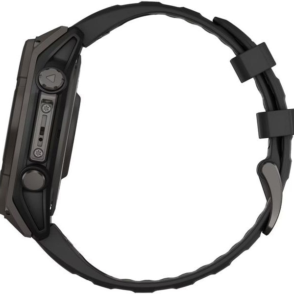 GARMIN Sportuhr Fenix 8 Solar Sapphire, 47 mm Schwarz