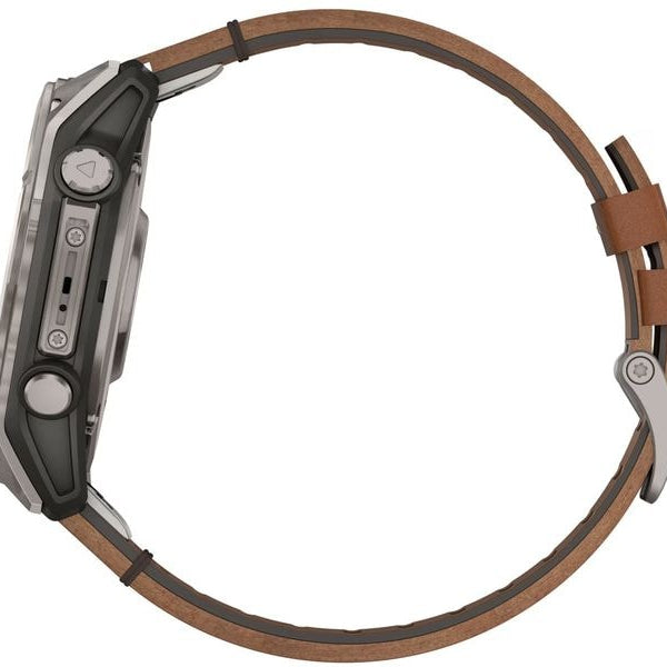 GARMIN Sportuhr Fenix 8 AMOLED Sapphire, 51 mm Braun