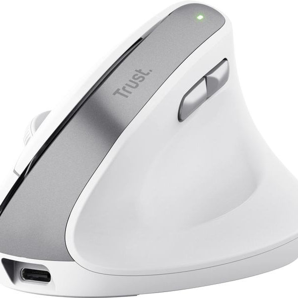 Trust Ergonomische Maus Bayo II Weiss