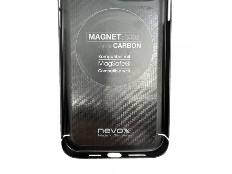 Nevox Back Cover Carbon Series Magsafe iPhone 16 Pro Max Schwarz