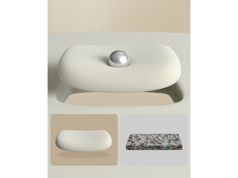 Songmics Bürostuhl mit Polsterrücken und Armlehnen, Schwarz