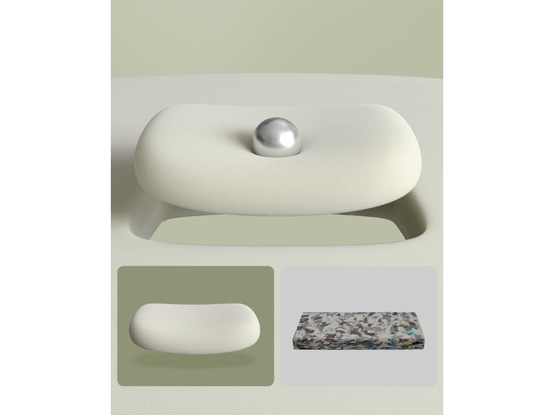 Songmics Bürostuhl mit Polsterrücken und Armlehnen, Grau