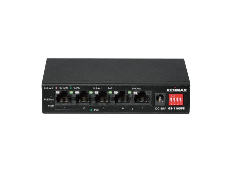 Edimax PoE+ Switch GS-1105PE 5 Port