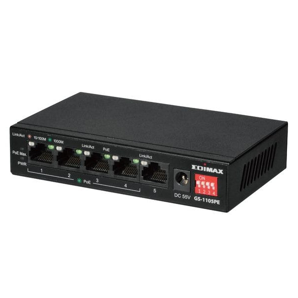 Edimax PoE+ Switch GS-1105PE 5 Port