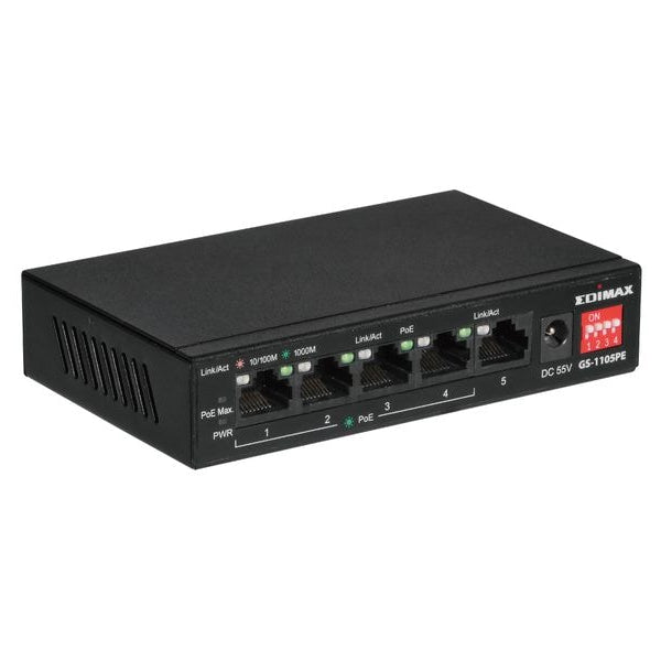 Edimax PoE+ Switch GS-1105PE 5 Port