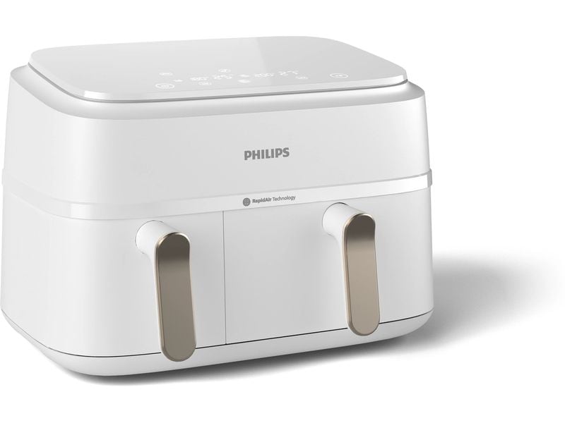 Philips Heissluft-Fritteuse 3000 Series Dual Basket Champagner