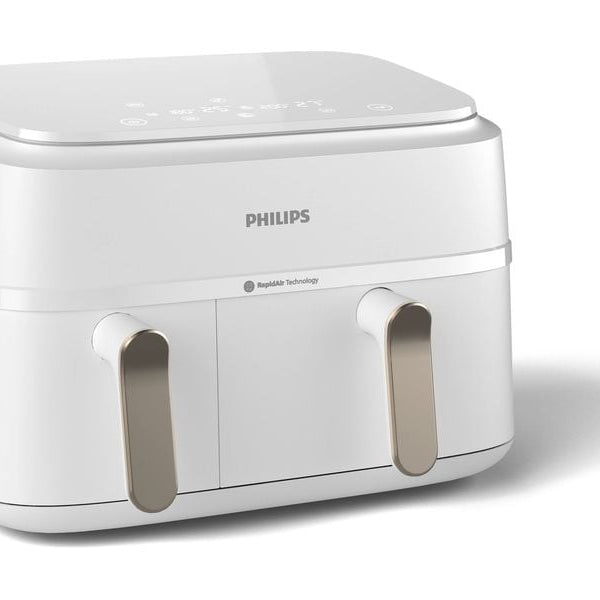 Philips Heissluft-Fritteuse 3000 Series Dual Basket Champagner