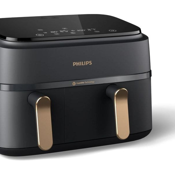 Philips Heissluft-Fritteuse 3000 Series Dual Basket NA352/09 9 l