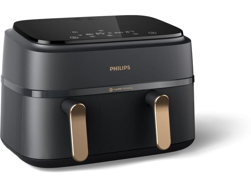 Philips Heissluft-Fritteuse 3000 Series Dual Basket NA352/09 9 l