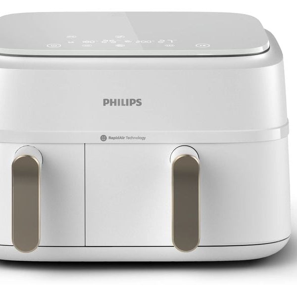 Philips Heissluft-Fritteuse 3000 Series Dual Basket Champagner