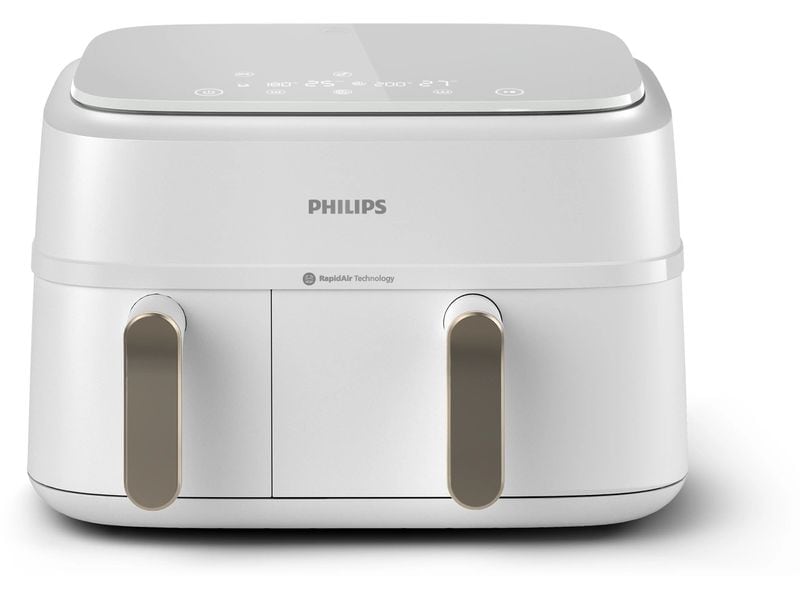 Philips Heissluft-Fritteuse 3000 Series Dual Basket Champagner