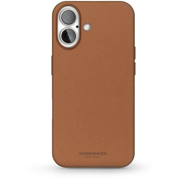 Vonmählen Back Cover Like Leather iPhone 16 Plus Braun