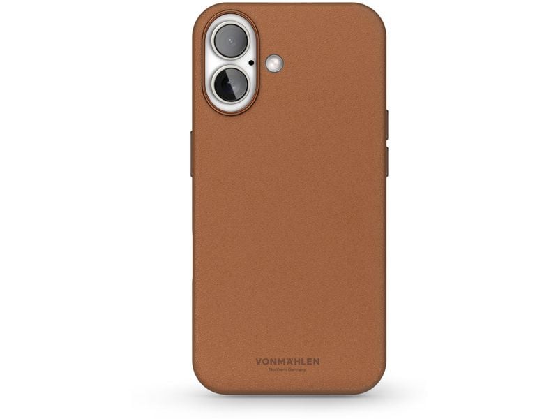 Vonmählen Back Cover Like Leather iPhone 16 Plus Braun
