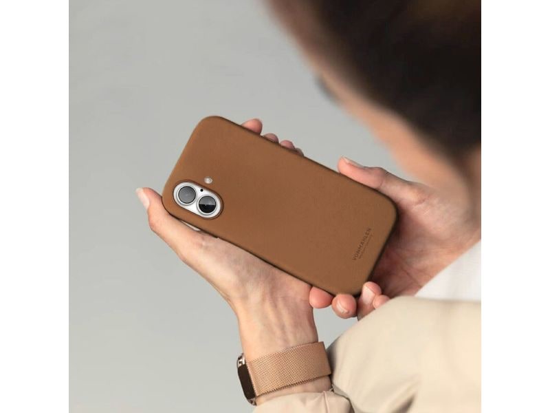 Vonmählen Back Cover Like Leather iPhone 16 Braun