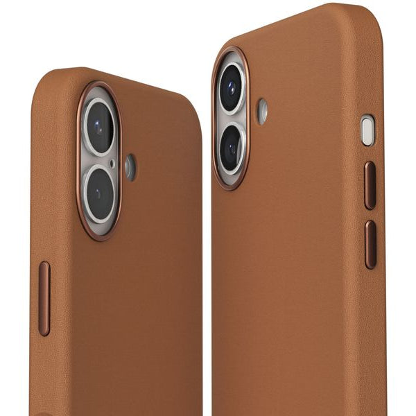 Vonmählen Back Cover Like Leather iPhone 16 Braun