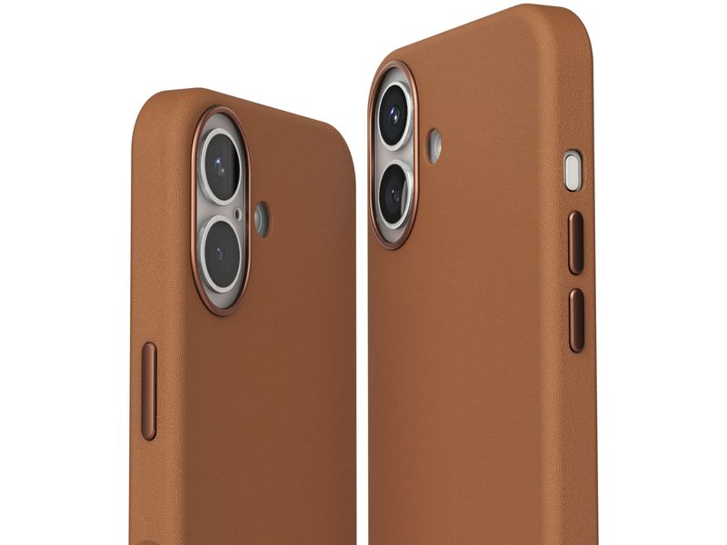 Vonmählen Back Cover Like Leather iPhone 16 Braun