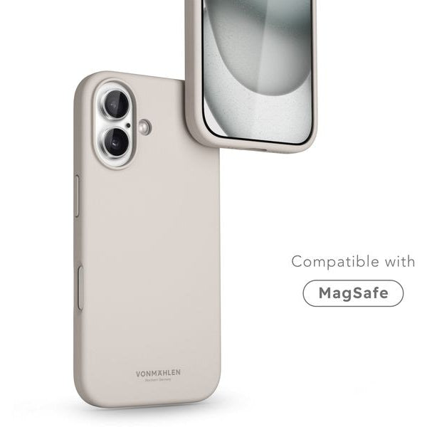 Vonmählen Back Cover Soft Silicone iPhone 16 Cream