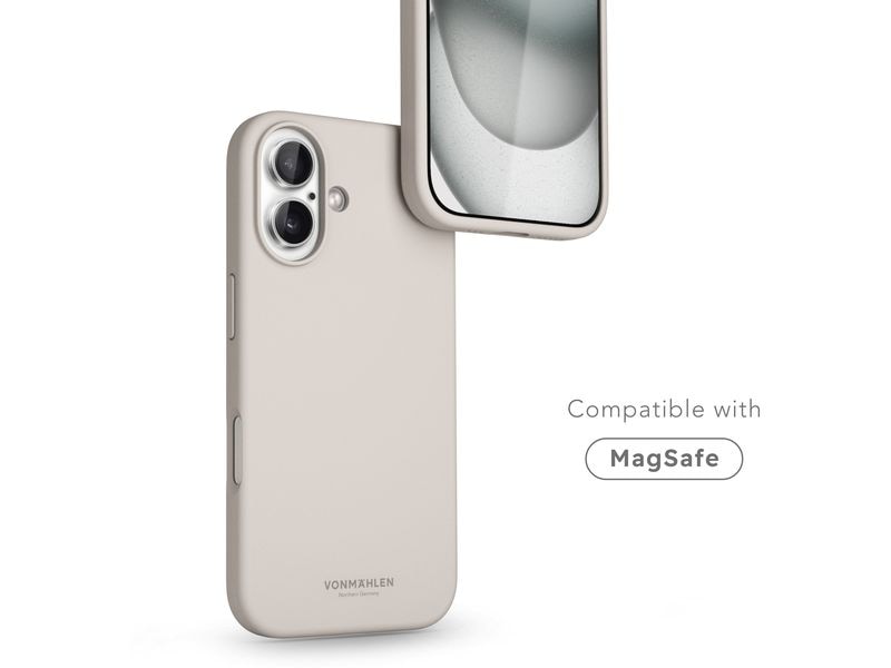 Vonmählen Back Cover Soft Silicone iPhone 16 Plus Cream