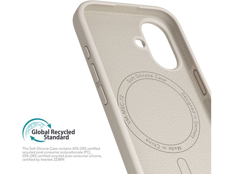 Vonmählen Back Cover Soft Silicone iPhone 16 Cream