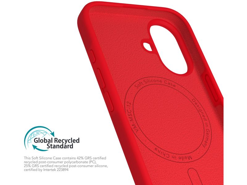 Vonmählen Back Cover Soft Silicone iPhone 16 Firecracker