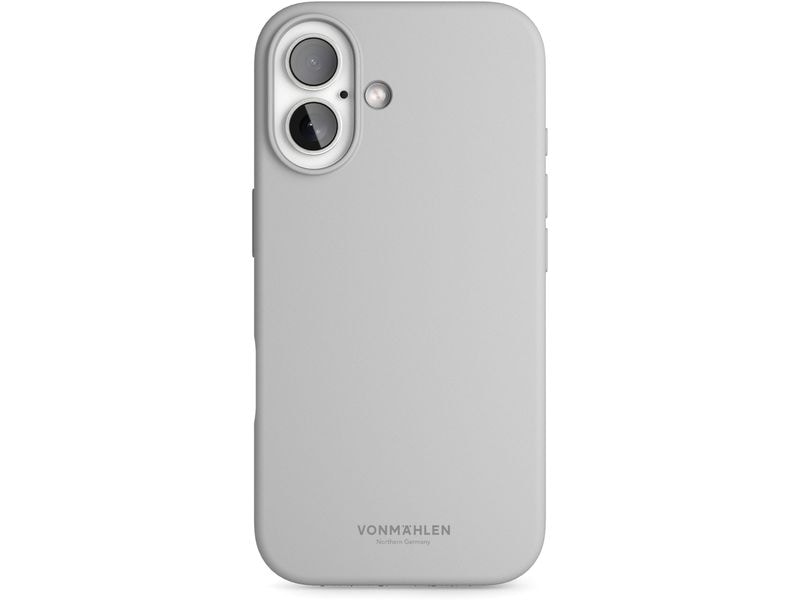Vonmählen Back Cover Soft Silicone iPhone 16 Plus Light Gray