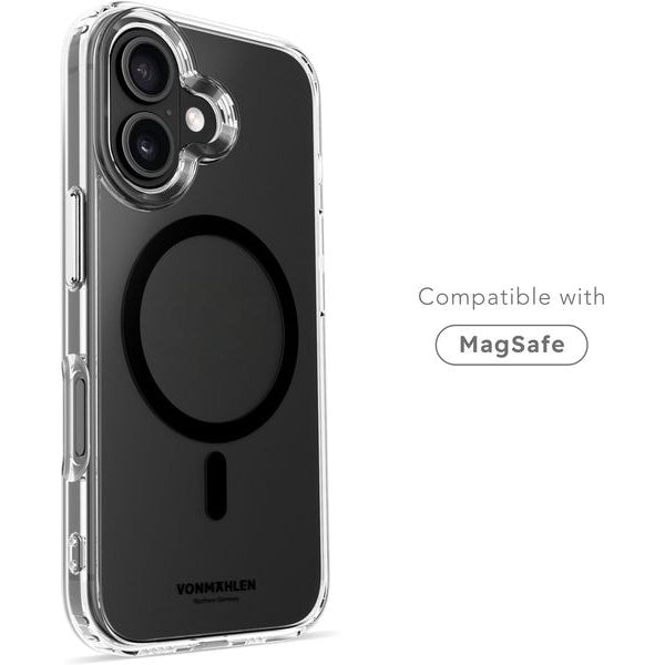 Vonmählen Back Cover Transparent  iPhone 16 Plus Black