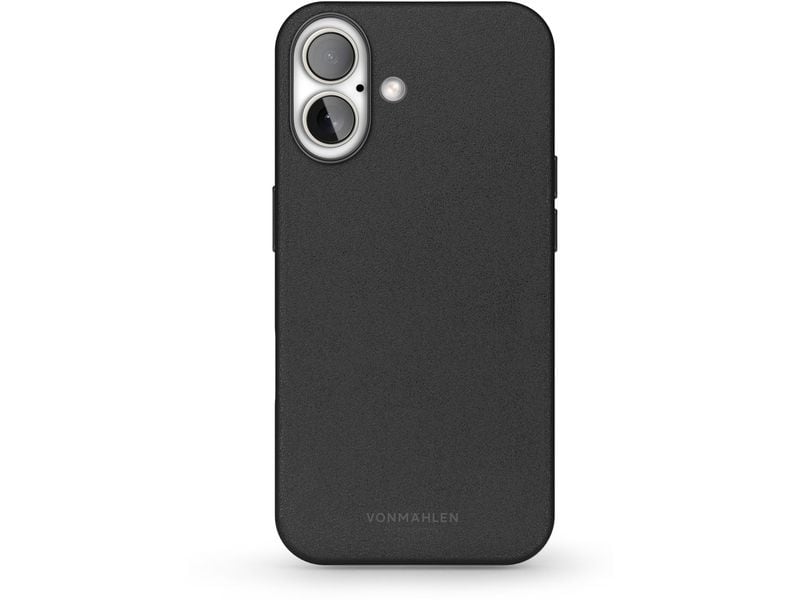Vonmählen Back Cover Like Leather iPhone 16 Plus Schwarz