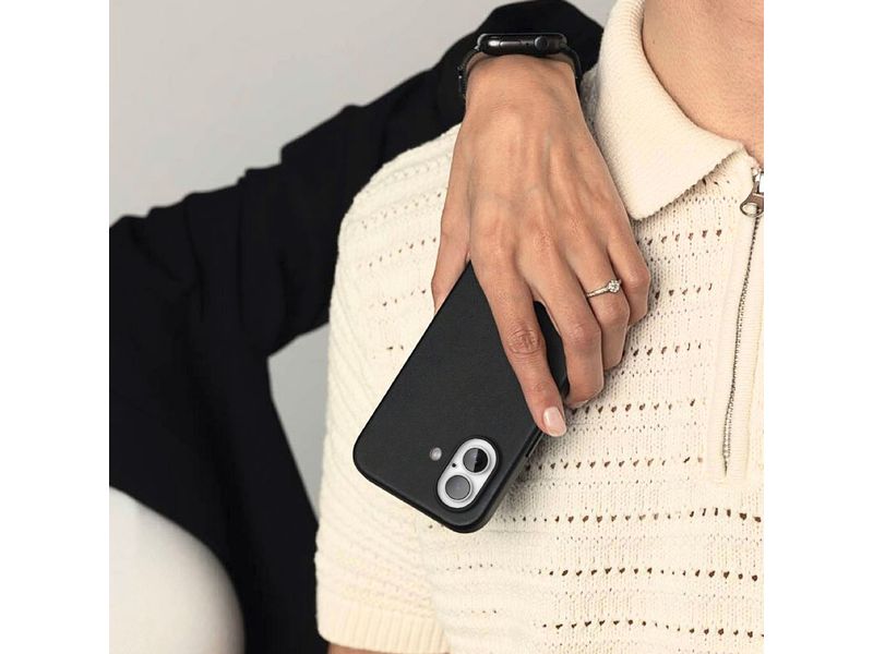 Vonmählen Back Cover Like Leather iPhone 16 Plus Schwarz