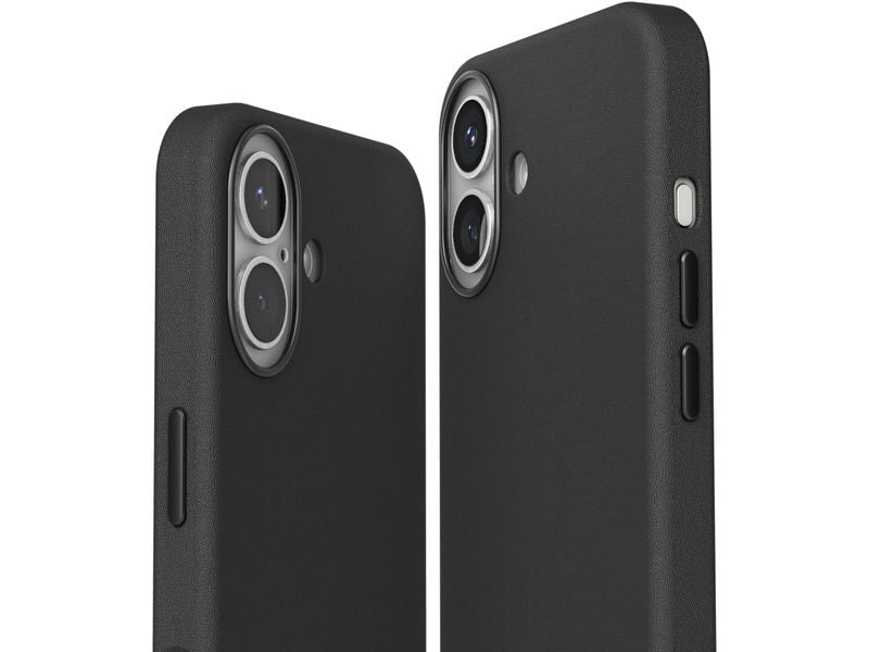 Vonmählen Back Cover Like Leather iPhone 16 Plus Schwarz