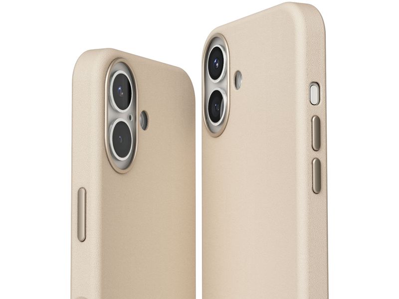 Vonmählen Back Cover Like Leather iPhone 16 Plus Beige