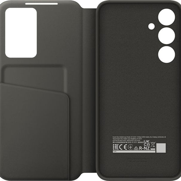 Samsung Back Cover Smart View Wallet Galaxy S24 FE Schwarz