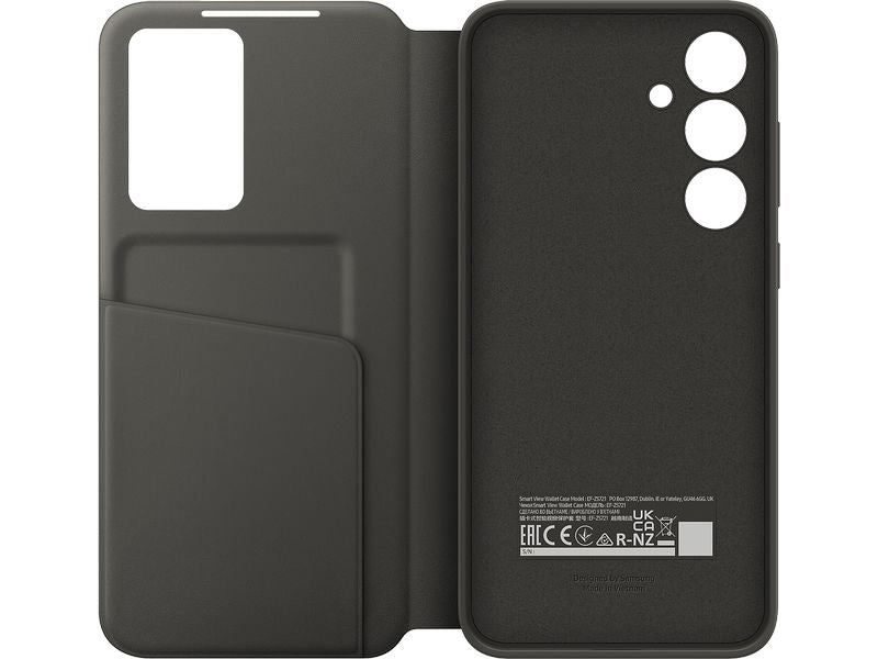 Samsung Back Cover Smart View Wallet Galaxy S24 FE Schwarz