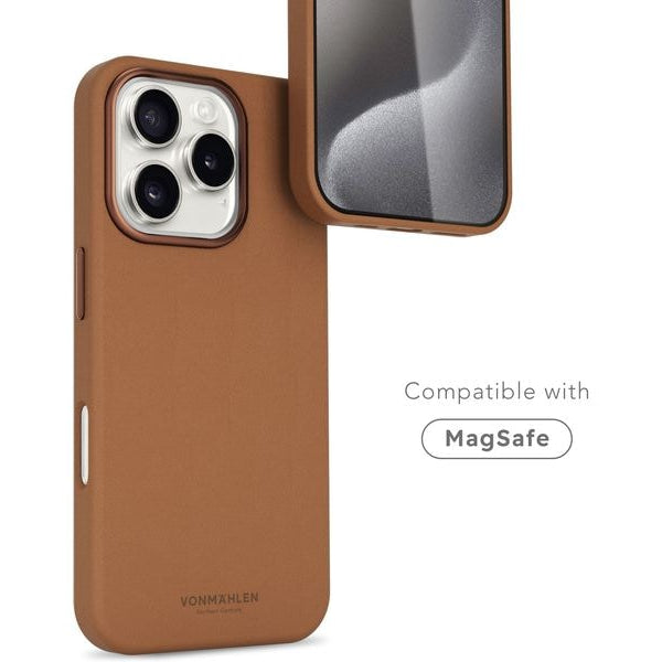 Vonmählen Back Cover Like Leather iPhone 16 Pro Max Braun