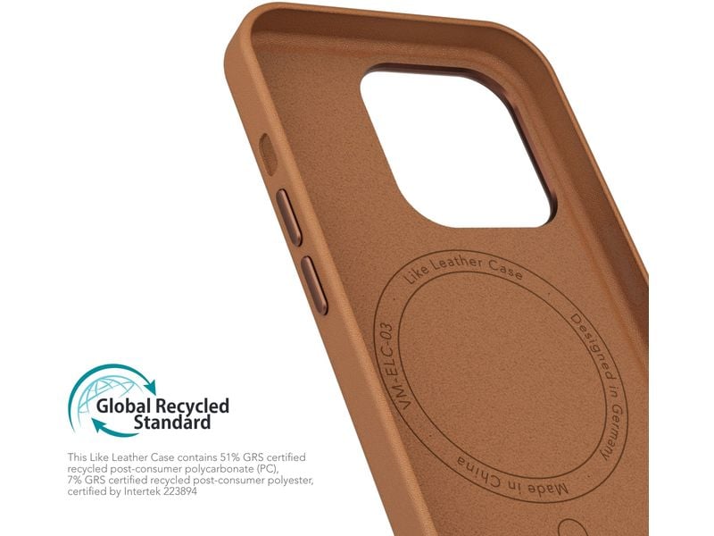 Vonmählen Back Cover Like Leather iPhone 16 Pro Braun