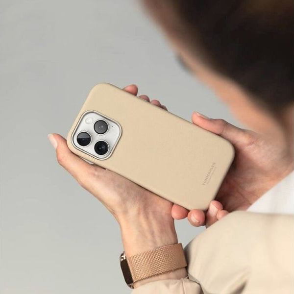 Vonmählen Back Cover Like Leather iPhone 16 Pro Beige