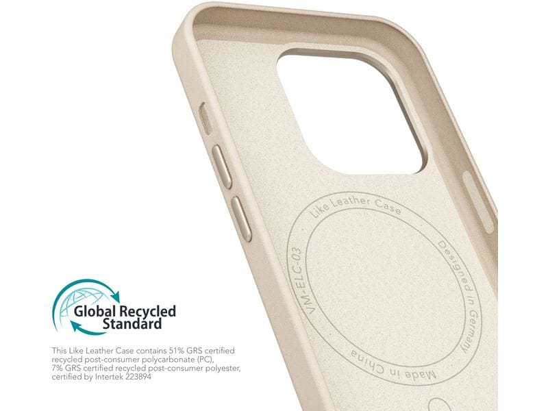Vonmählen Back Cover Like Leather iPhone 16 Pro Beige