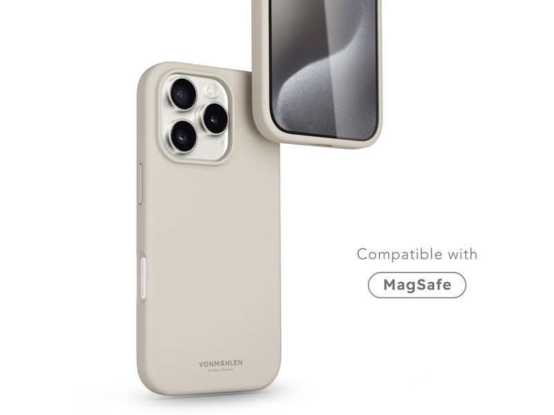 Vonmählen Back Cover Soft Silicone iPhone 16 Pro Max Cream