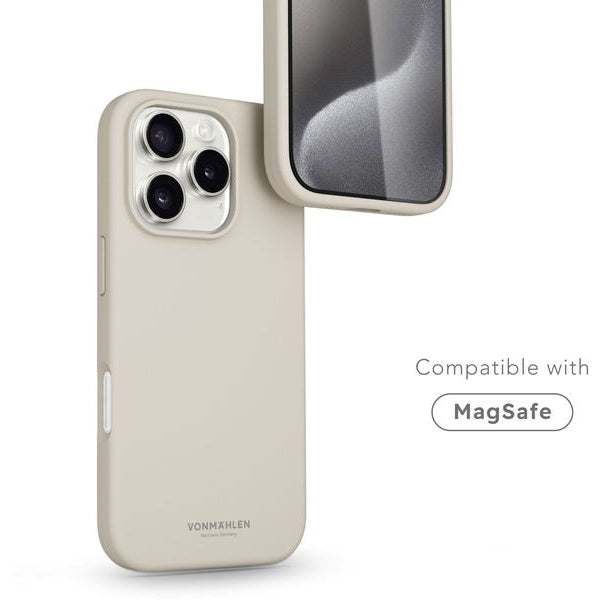 Vonmählen Back Cover Soft Silicone iPhone 16 Pro Cream