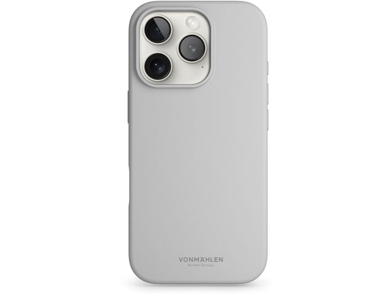 Vonmählen Back Cover Soft Silicone iPhone 16 Pro Light Gray