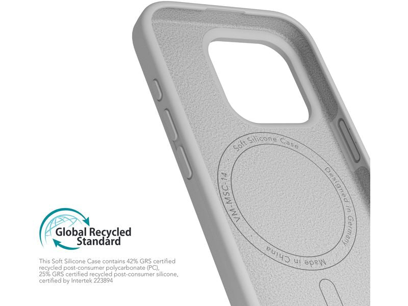 Vonmählen Back Cover Soft Silicone iPhone 16 Pro Light Gray