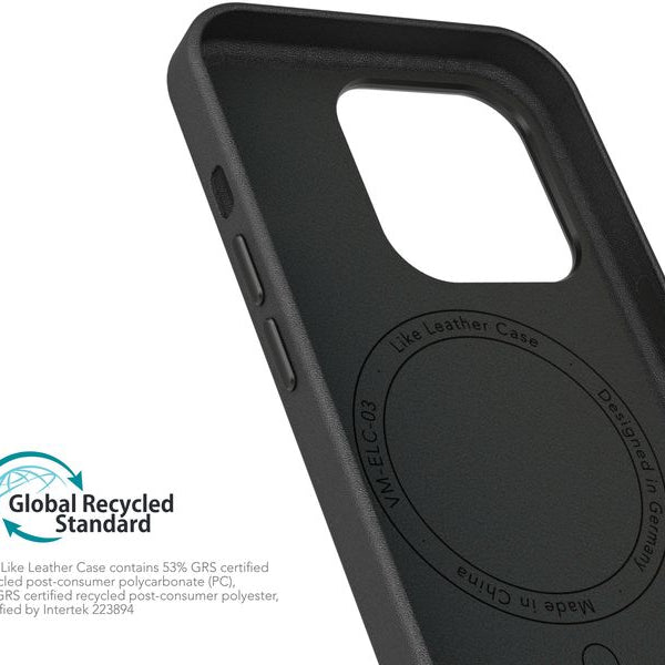 Vonmählen Back Cover Like Leather iPhone 16 Pro Max Schwarz