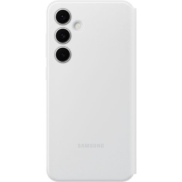Samsung Back Cover Smart View Wallet Galaxy S24 FE Weiss