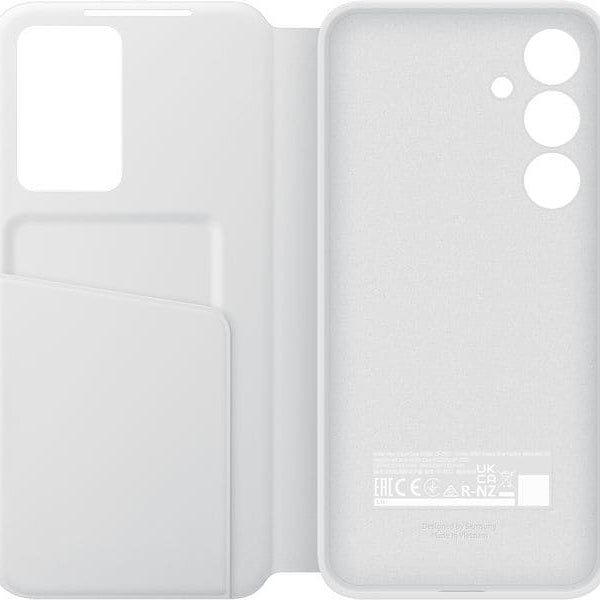 Samsung Back Cover Smart View Wallet Galaxy S24 FE Weiss