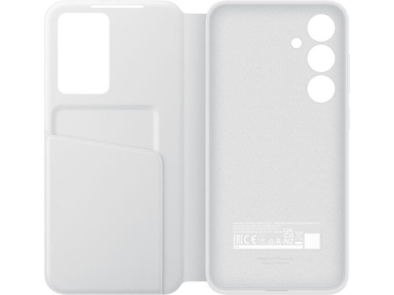 Samsung Back Cover Smart View Wallet Galaxy S24 FE Weiss