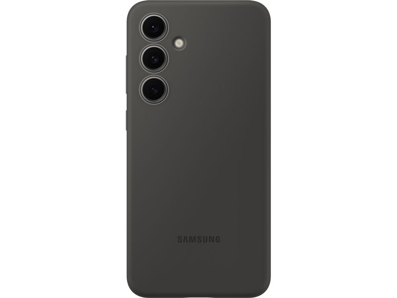 Samsung Back Cover Silicone Case Galaxy S24 FE Schwarz