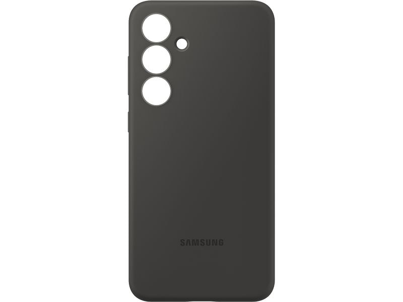 Samsung Back Cover Silicone Case Galaxy S24 FE Schwarz