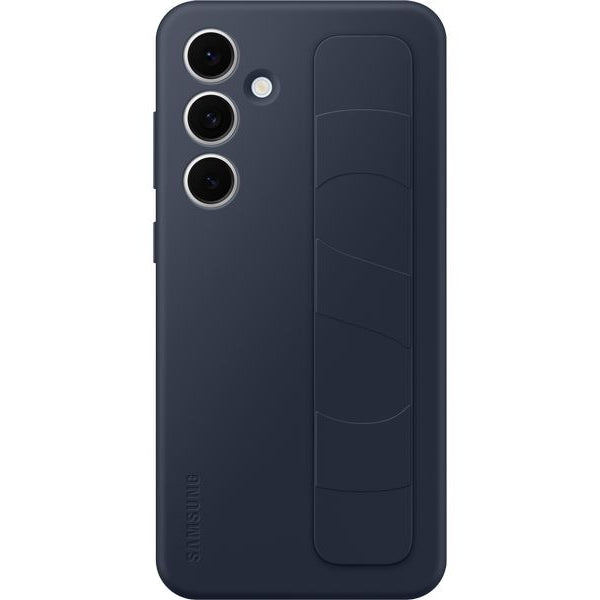 Samsung Back Cover Standing Grip Case Galaxy S24 FE Schwarz