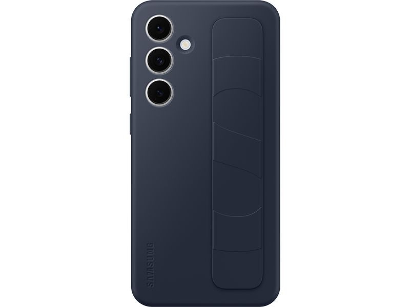 Samsung Back Cover Standing Grip Case Galaxy S24 FE Schwarz