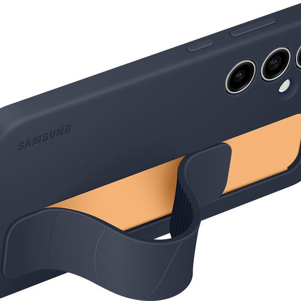 Samsung Back Cover Standing Grip Case Galaxy S24 FE Schwarz